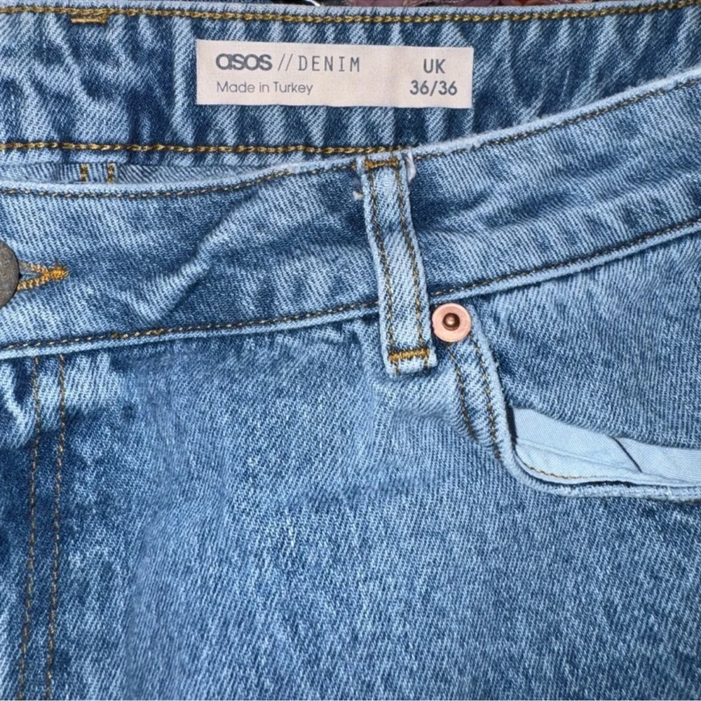 ASOS Washed Long Denim Jean Shorts